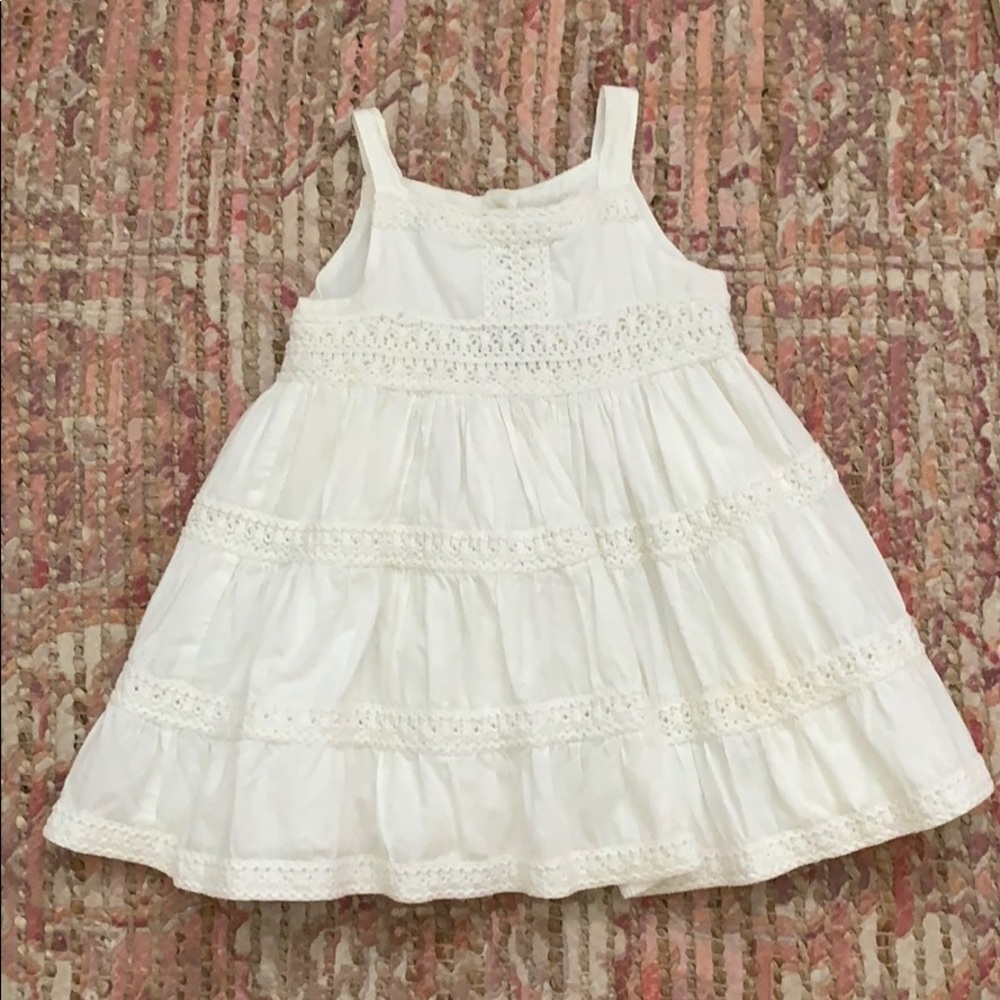 White baby girl dress